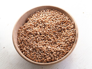 dried wheat germ for grinding flour