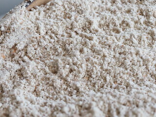 dried wheat germ for grinding flour
