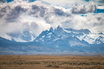 on the way to el chaltén, mount fitz roy, patagonia, argentina, chile, 