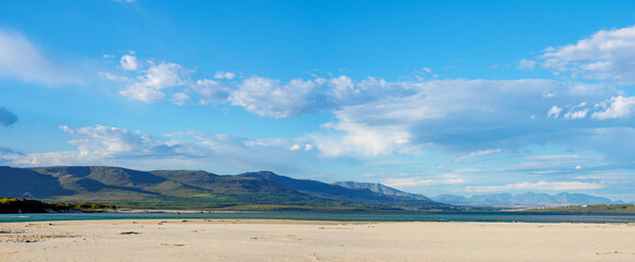 View of the Botrivier (or Botriver) Estuary. Whale Coast, Overberg, Western Cape. South Africa