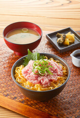 ネギトロ丼　定食　セットメニュー