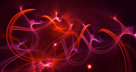 Fototapeta premium 3D rendering abstract fractal light background
