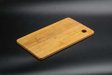 Wooden board for kitchen isolated