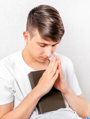 Young Man praying