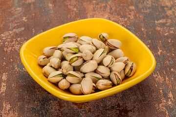 Pistachio nuts heap