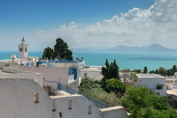 blue white city, city of artists and lovers Sidi Bou Said