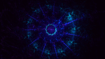 3D rendering abstract round light background