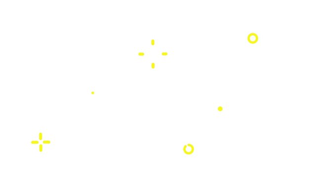 星のループアニメーション　キラキラ　シンプル　イラスト　動画　線　シンプル　かわいい　輝き　図形
