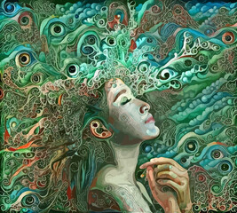 Bliss. Abstract illustration