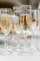 glasses of champagne
