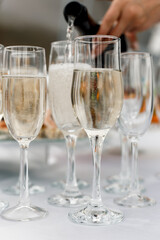 glasses of champagne