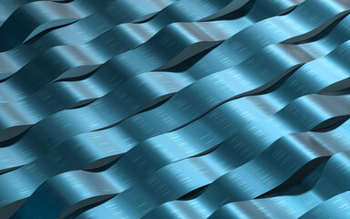 Flowing wave clothe background, 3d rendering.