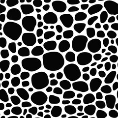 Seamless pattern. Shapeless circles, stonework.