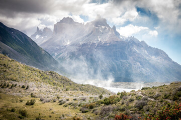 storm at Torres del Paine National Park, Patagonia, Chile, 