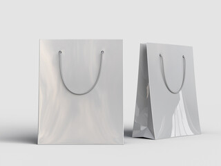 Shopping bag mockup. shopping product package for branding and corporate identity design. Mockup 3D rendering