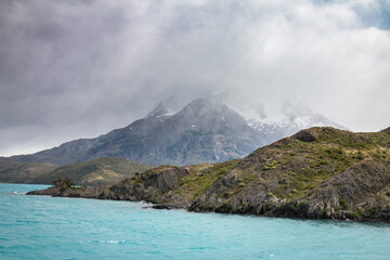 Fototapeta na wymiar Torres del Paine National Park, Patagonia, Chile, grey glacier
