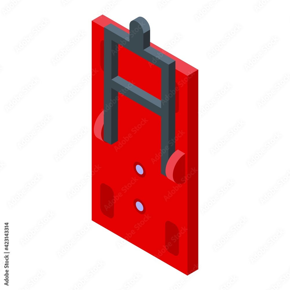 Poster circuit breaker switch icon. isometric of circuit breaker switch vector icon for web design isolated