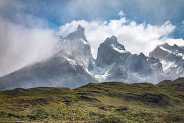 Obraz na płótnie Canvas Torres del Paine National Park, Patagonia, Chile, cuernos, horns