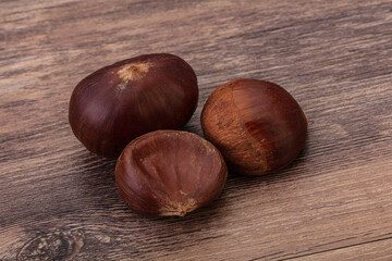 Organic natural sweet Chestnut heap