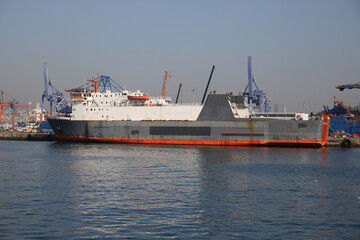 Fototapeta premium Cargo Ship in Port