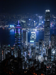 Hong Kong Victoria Harbour night view