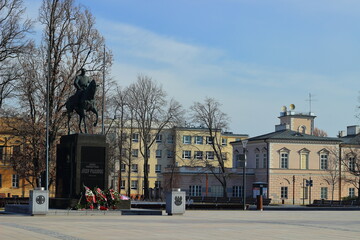 Fototapeta na wymiar Poland. Lublin. Litewski Square in the morning. 5