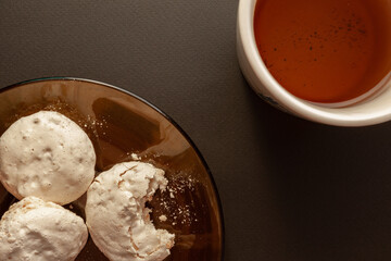 A mug of tea and sweets, Breakfast