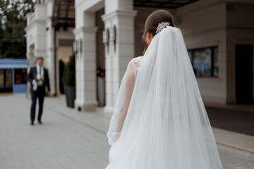 bride in dress