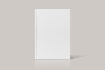 Blank Cover Of Magazine, Book, Booklet, Brochure. For the business presentation with leaves shadow overlay. Template for a publisher, reading, advertising corporate. 3D Rendering