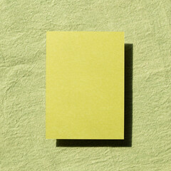 Blank memo pad, empty paper on fabric background. top view, copy space