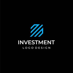 Abstract logo design about investment, positive movement.
EPS10, Vector.