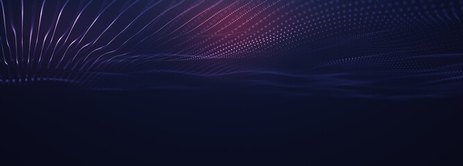 Abstract light background with glowing lines