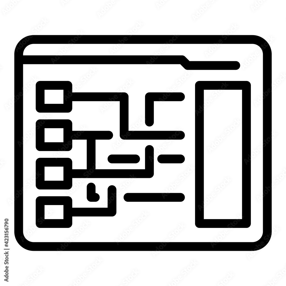 Poster cipher system icon. outline cipher system vector icon for web design isolated on white background