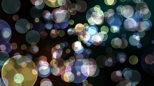 rainbow pastel bubble divine dimension bokeh blur absract dark screen background