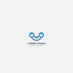 Fototapeta premium smile dental logo design health eye
