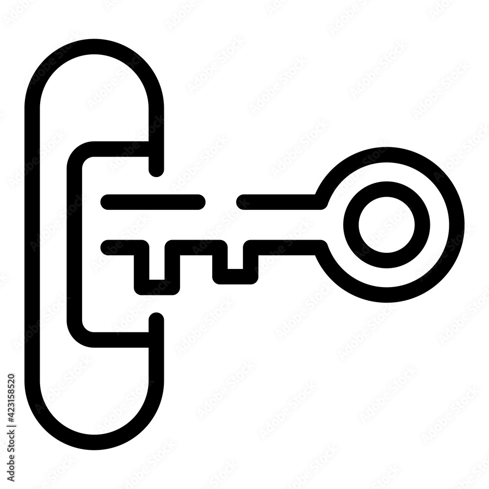 Poster password key icon. outline password key vector icon for web design isolated on white background