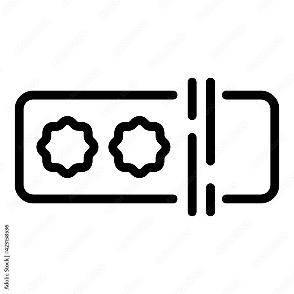Poster access password icon. outline access password vector icon for web design isolated on white backgroun