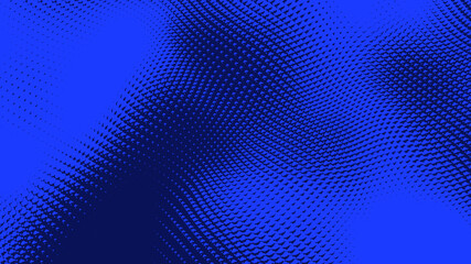 Dot blue wave light screen gradient texture background. Abstract  technology big data digital background. 3d rendering.