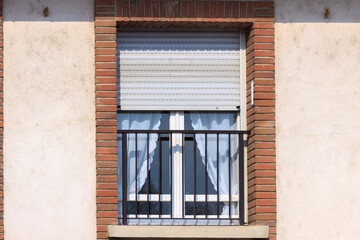 Window on wall of house
