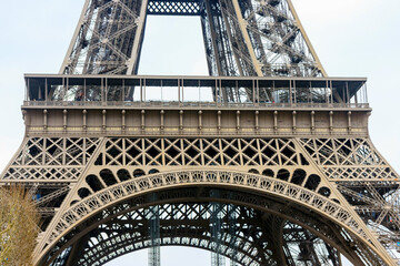Part of the Eiffel Tower