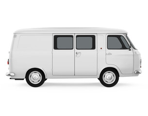 Old Van Isolated