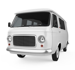 Old Van Isolated