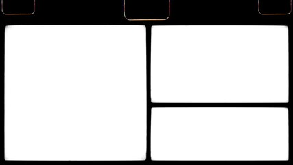 Custom Vintage Film Split Screen Frames