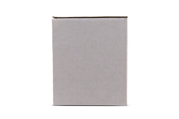 Empty white Cube Box for gifts and products - real template / mock up