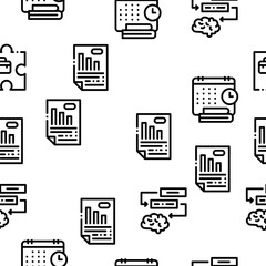 Administrator Business Seamless Pattern Vector