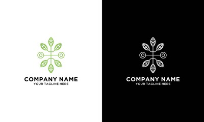Abstract elegant tree park line logo icon design. Universal creative premium solid symbol. Graceful lined vector sign.