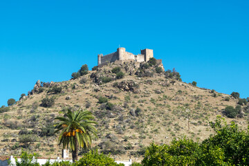 Castle located at the top of the town of Burguillos del Cerro.