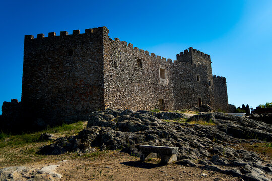 Ancient fort in Extremadura , Mont&aacute;nchez.