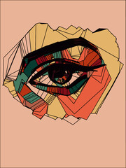 abstract Illustration of an Eyeliner