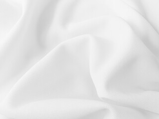 Plakat White wavy clothe background. Fabric texture